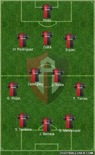 Club Deportivo Atlas Formation 2012
