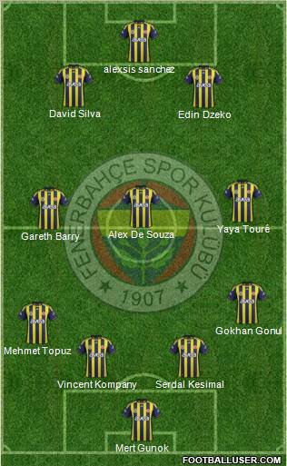 Fenerbahçe SK Formation 2012
