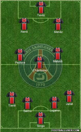 Paris Saint-Germain Formation 2012
