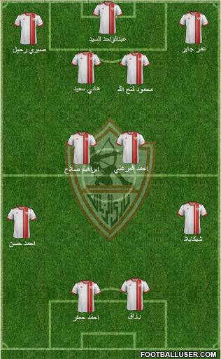 Zamalek Sporting Club Formation 2012