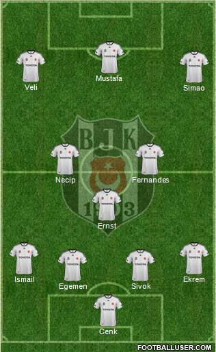 Besiktas JK Formation 2012