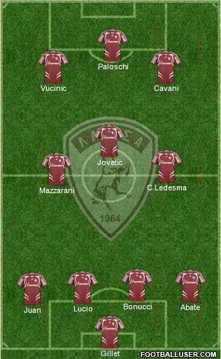 AE Larisa 1964 football formation