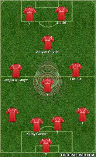 Deportivo Toluca Formation 2012