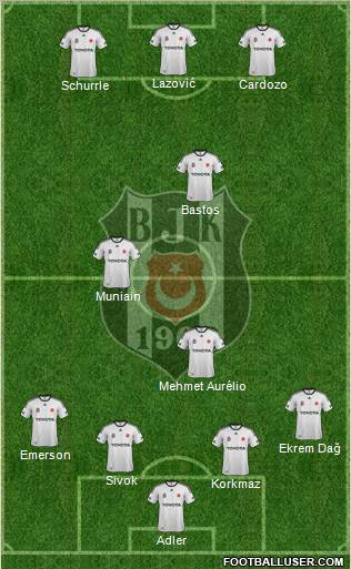 Besiktas JK Formation 2012