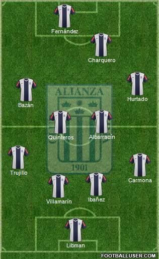 C Alianza Lima Formation 2012