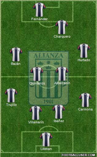 C Alianza Lima football formation