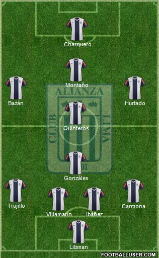 C Alianza Lima football formation