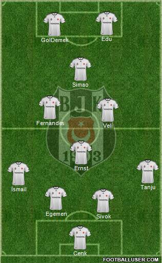 Besiktas JK Formation 2012