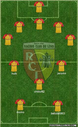 Racing Club de Lens Formation 2012