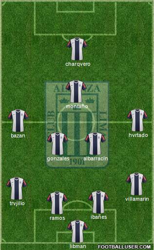 C Alianza Lima football formation