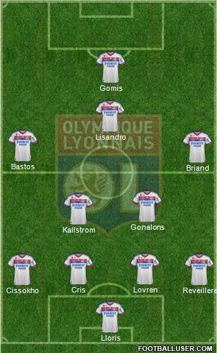 Olympique Lyonnais Formation 2012