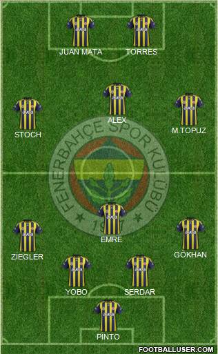 Fenerbahçe SK Formation 2012