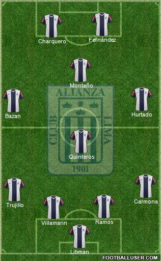 C Alianza Lima Formation 2012