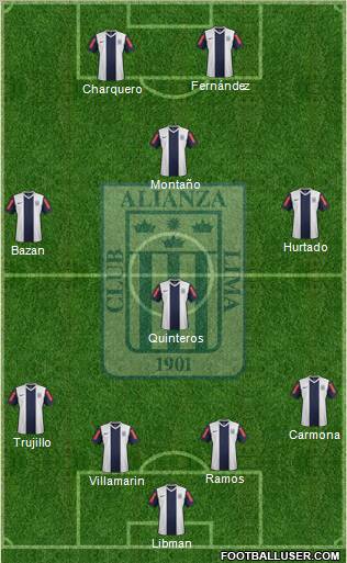 C Alianza Lima football formation