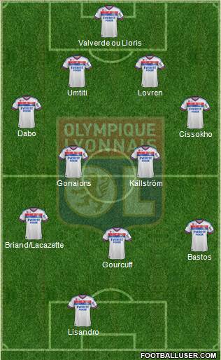 Olympique Lyonnais Formation 2012