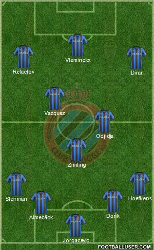 Club Brugge KV Formation 2012