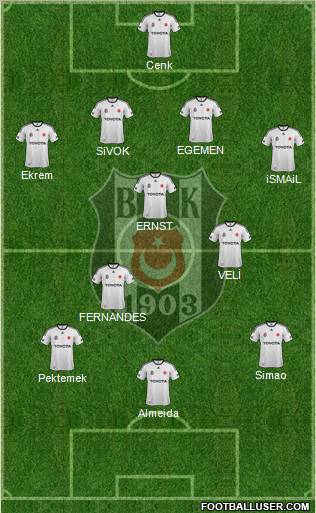 Besiktas JK Formation 2012