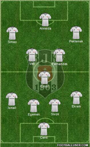 Besiktas JK Formation 2012