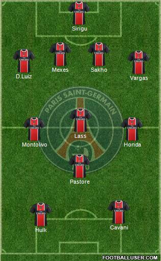 Paris Saint-Germain Formation 2012
