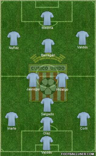 CD Provincial Curicó Unido Formation 2012