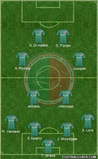 Club Sportif Sedan Ardennes Formation 2012