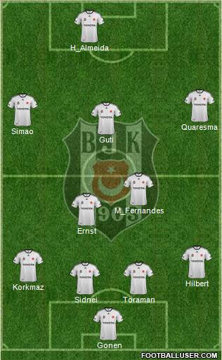 Besiktas JK Formation 2012