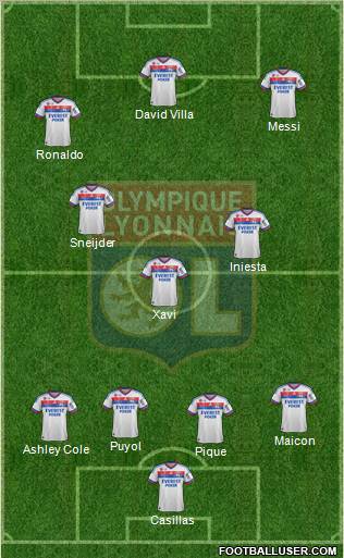 Olympique Lyonnais Formation 2012