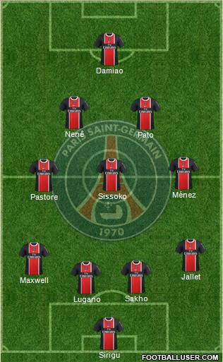 Paris Saint-Germain Formation 2012