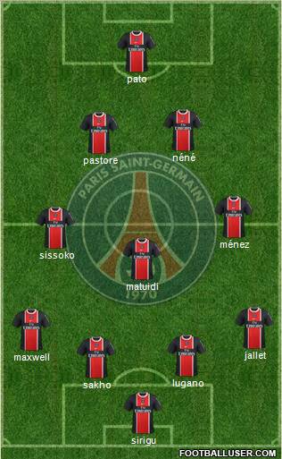 Paris Saint-Germain Formation 2012