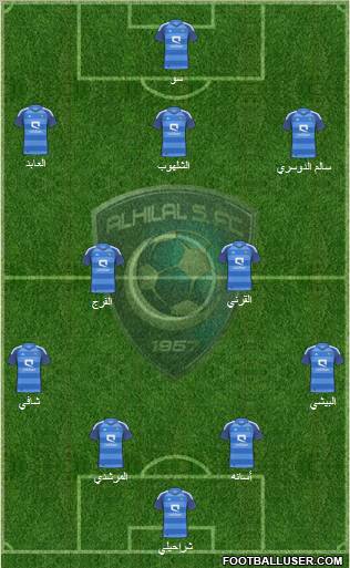 Al-Hilal (KSA) Formation 2012