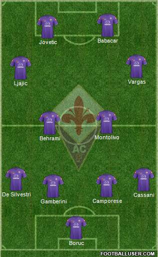 Fiorentina Formation 2012