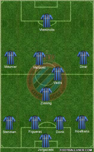 Club Brugge KV Formation 2012