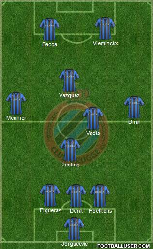 Club Brugge KV Formation 2012