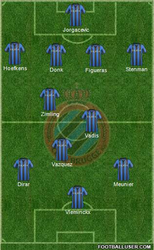 Club Brugge KV Formation 2012