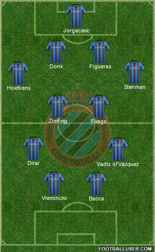 Club Brugge KV Formation 2012
