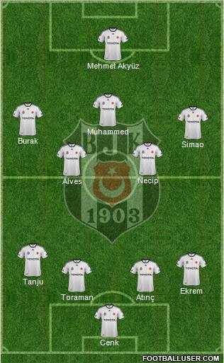 Besiktas JK Formation 2012
