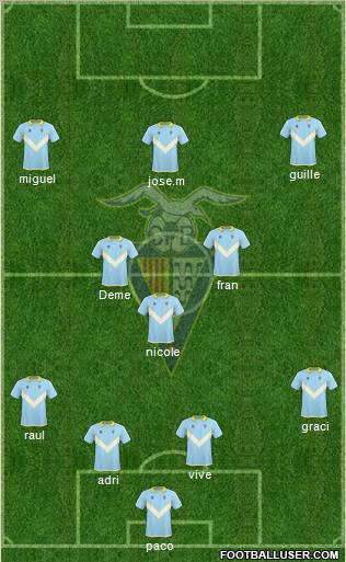 C.F. Badalona Formation 2012