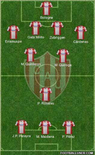 Unión de Santa Fe Formation 2012
