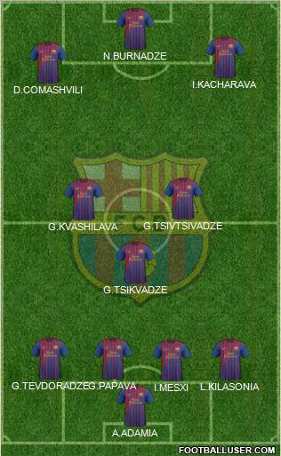 F.C. Barcelona Formation 2012