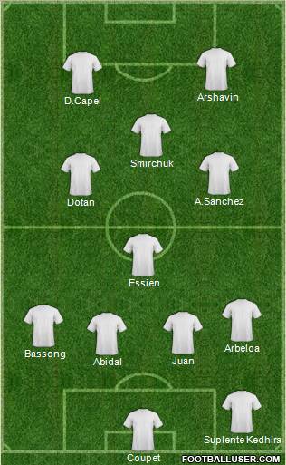 Pro Evolution Soccer Team Formation 2012