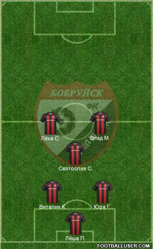 Belshina Bobruisk football formation