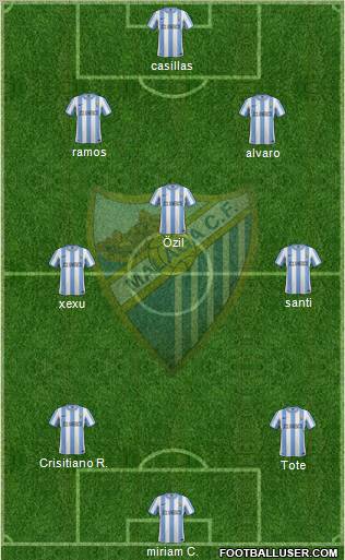 Málaga C.F., S.A.D. Formation 2012