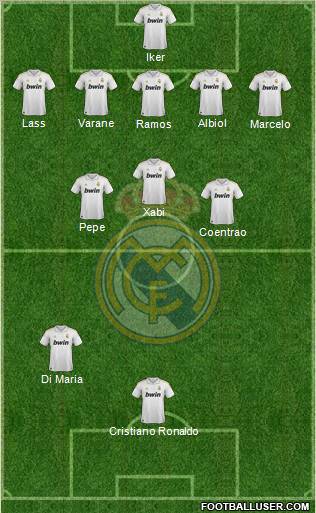 Real Madrid C.F. Formation 2012