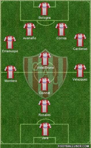 Unión de Santa Fe Formation 2012