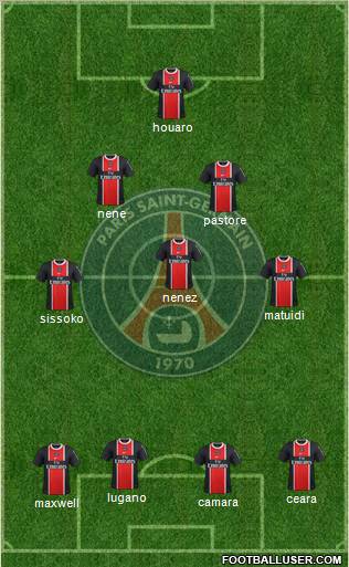 Paris Saint-Germain Formation 2012