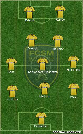 FC Sochaux-Montbéliard Formation 2012