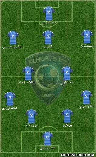 Al-Hilal (KSA) Formation 2012
