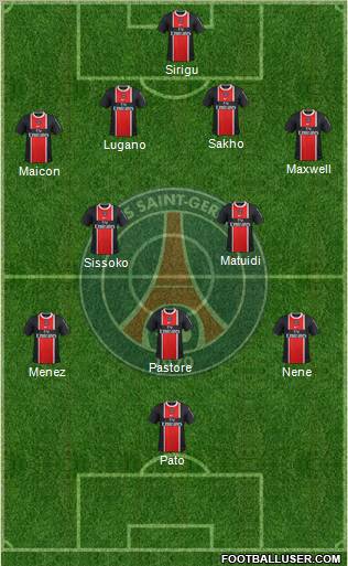 Paris Saint-Germain Formation 2012