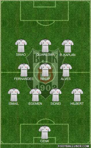 Besiktas JK Formation 2012