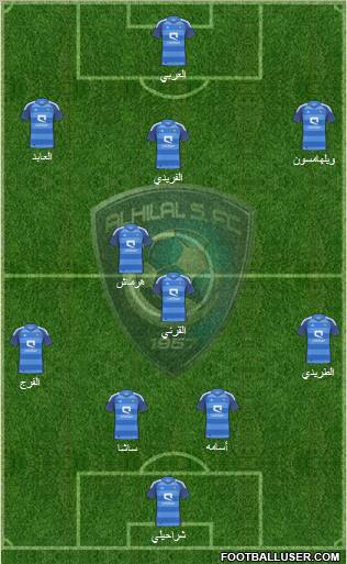 Al-Hilal (KSA) Formation 2012